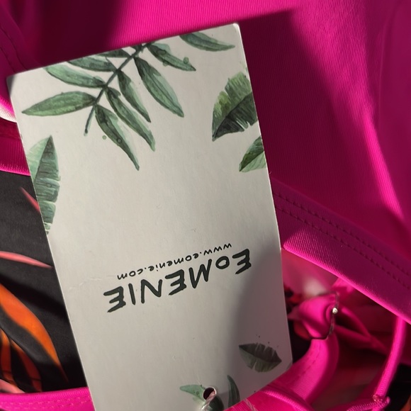 Eomenie Women's One Piece Swimsuits Tummy Control Cutout High Waisted Bathing - Picture 5 of 5